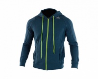толстовка с капюшоном adidas train hoodie speedline сине-желтая adisth01sl