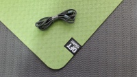 мат для йоги original fit.tools ft-dlr-tpe6-green-bk зеленый-черный