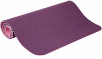 коврик для йоги и фитнеса profi-fit 6 мм, профессиональный фиолетово-розовый