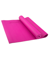 коврик для йоги fm-101, pvc, 173x61x0,5 см, розовый