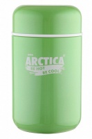 термос-бочонок бытовой,вакуумный, для еды 0,4 л арктика 411-400, салатовый