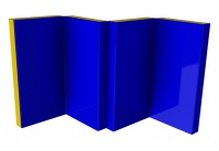 мат гимнастический самсон №7 (200 х 100 х 10), складной из 4х частей