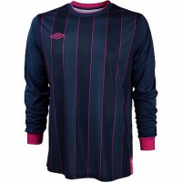 футболка игровая umbro continental stripe jersey ls 60682u-1go