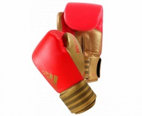 перчатки боксерские adidas hybrid 200 красно-золотые adih200