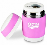 термос-бочонок бытовой, вакуумный, для еды 0,38 арктика 409-380, розовый