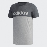 футболка мужская adidas panel logo cv9321 серая