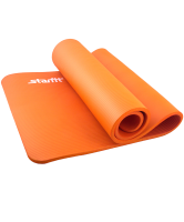 коврик для йоги fm-301, nbr, 183x58x1,5 см, оранжевый