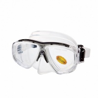 маска для плавания alpha caprice м-1320 силикон черный